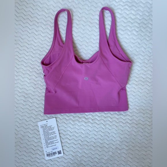 Lululemon Align Cropped Tank Top Sz4 pink NWT - Picture 5 of 9